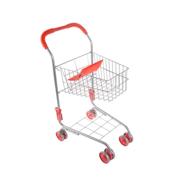 Toy Time Pretend Play Toy Grocery Shopping Cart with Pivoting Front Wheels, Folds for Easy Storage, for Kids 881774TPC - main